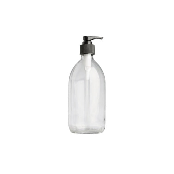 Clear Glass Lotion Pump bottle 500ml
