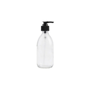 Clear Glass Lotion Pump bottle 300ml