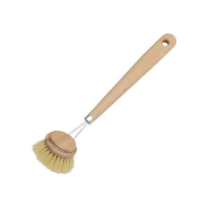 
            
                Load image into Gallery viewer, Wooden Dish Brush with replaceable tampico fibre head
            
        
