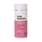Raw Nature Geranium & Lime Natural Deodorant - Plastic Free