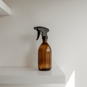Reusable Amber Glass Trigger Spray Bottle