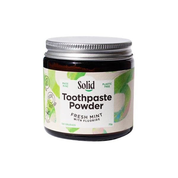 SOLID Toothpaste Powder Jar - Fresh Mint