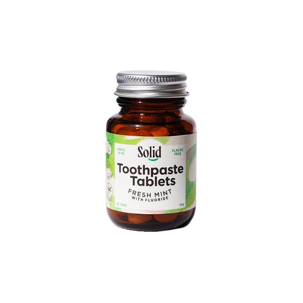 SOLID Toothpaste Tablets - Mint - Plastic Free Toothpaste