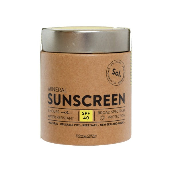 Sol Natural Mineral SPF 40 Sunscreen - 3 sizes