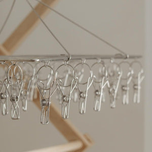 Stainless Steel Peg Clothes Hanger x 36 pegs