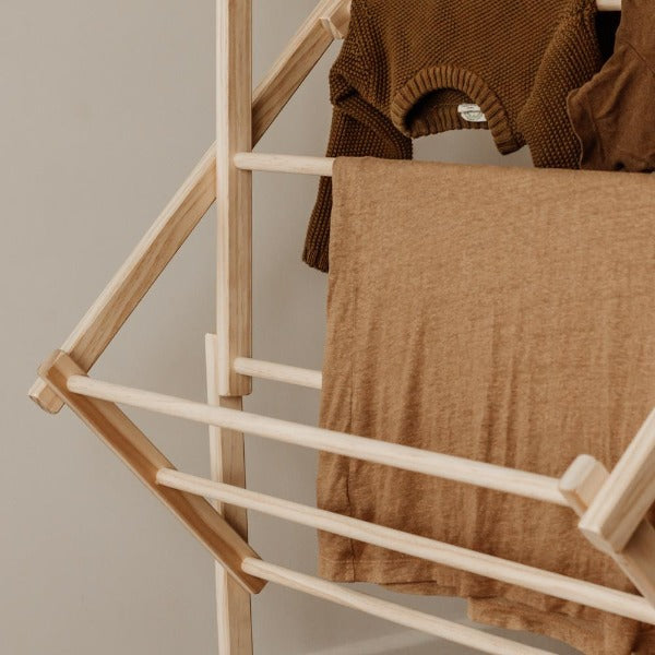Wooden Folding Clothes Drying Rack - The Grandad 