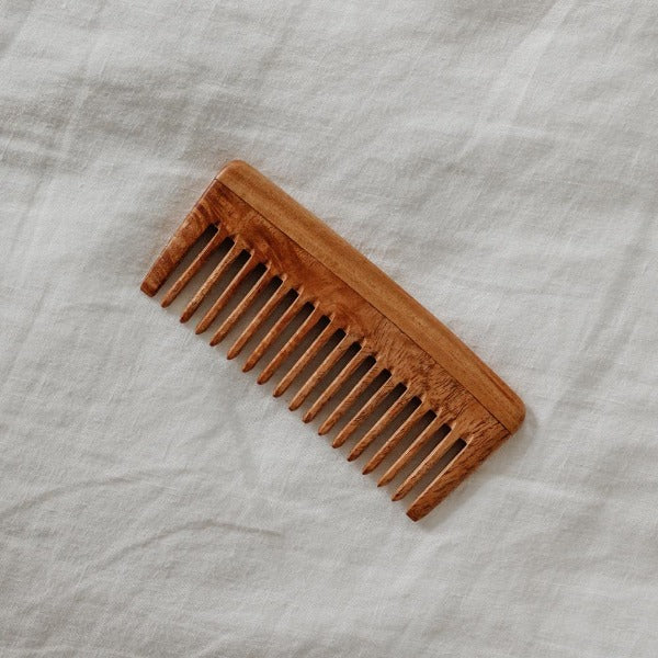 Wooden Wide Tooth Comb