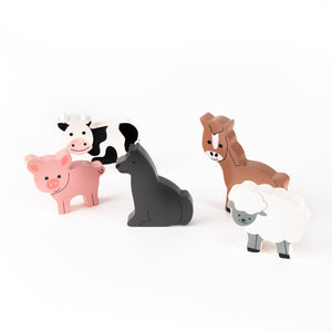 
            
                Load image into Gallery viewer, Wooden Animal Farm Set
            
        